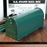 【U.S.STAND MAILBOX】U.S.スタンドメールボックス <グリーン> ポール付属
