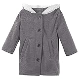 Goshang キッズ コート アウター ジャケット 子供服 ベビー服 女の子 長袖 防寒 ウサギの耳 キュート