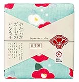 日繊商工 japanese style 寒椿 ハンカチ JS-35013