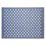 Lorena Canals Estrellitas Acrylic Rug (Blue) by Lorena Canals