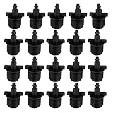 Hommy 点滴灌漑 バーブ チューブ アダプタ キャピラリー ホース用 プラグホール 散水用具 ガーデニング 芝生 庭園 温室