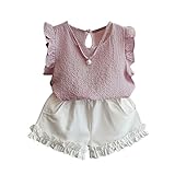 Cutelove　袖無しTシャツ+パンツ2点セット　メッシュ　女の子　赤ちゃん　夏　可愛い　素敵