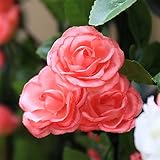 ノーブランド品　造花　壁掛け　壁飾り　蔓　花　葉　バド　バラ　アイビー　籐　観葉植物　人工観葉植物　インテリア　ローズ　雑貨　アーチ　装飾　飾りつけ　フラワー　ピンク　Generic Artifici