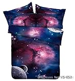 1 宇宙の銀河星雲 3 D プリントされた掛け布団寝具セット 6 点と HomeTextile クイーン、キング 2016 サイズの新しい到着を設定