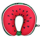 Cute Fruit Plush Pillow – Life首枕子供&大人 – マイクロビーズ旅行首の枕Sleeping and cervicalサポート- - - - - - - レッド 43281