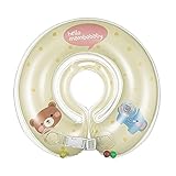 【Pedonir】ベビー 浮き輪 首リング お風呂 可愛い 新生児 専用 大人気 赤ちゃん うきわ 乳幼児 生後0-12か月 ご出産祝い プレゼント　ポンプ付き (イエロー　M)