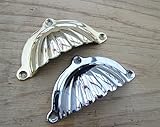 IRONMONGERY WORLD ?VictorianスタイルシェルカップCupped個付きキャビネット引き出し食器棚プルハンドル( Polished chrome-ind ) by ironmon