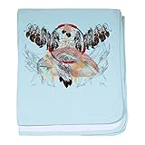 CafePress – ドリームキャッチャーと羽は幼児毛布 – スーパーソフトベビー毛布、新生児おくるみ ブルー 047716632025CD2