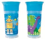 Sassy 9oz Insulated Grow Up Cup 2pk, Blue/Blue, 9 Ounce by Sassy