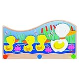 Goki Children Family of Ducks Coat Rack(並行輸入品) [並行輸入品]