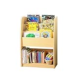 ブックシェルフ (幅62.7×奥行30.2×高さ90) 【絵本を可愛く収納】 完成品
