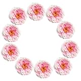 Fityle 10個いり　桃の花　人工シルク　フラワーヘッド　造花　装飾花　全９色選ぶ - 色5
