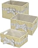DESIGNERS GUILD (デザイナーズギルド) ペーパーボックス バスケット 3個セット ベージュ