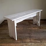 リサイクルウッド　ベンチＭ　ホワイト