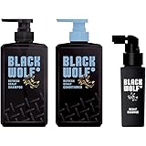 大正製薬 BLACK WOLF(ブラックウルフ)リフレッシュ シャンプー+コンディショナー+スカルプエッセンス供試品付 企画品 2個アソート