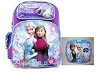 Disney Frozen Elsa Anna with Snowman 16" inches backpack & Lunch Box - Licensed Product [並行輸入品]