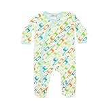 Carley大麦for女の子または男の子Baby Organic Giraffe Footedパジャマスリーサイズ0 – 3 Months