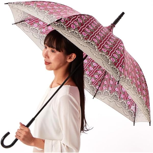 Amazon | ANNA SUI アナスイ レース風刺繍 晴雨兼用傘 (ショート傘