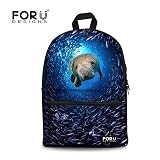 FOR U DESIGNS Novelty Undersea World Design Soft Canvas Outdoor Bag for Boys [並行輸入品]