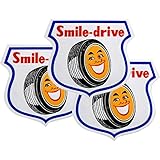 Amazon ヨコハマタイヤ Smile Drive ステッカー Yokohama Tire アメリカ雑貨 アメリカン雑貨 タイヤ 車 バイク