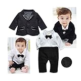 長袖カバーオール ベビー服 ベビーフォーマルスーツ 全13柄 60/70/80/90/95/100/110CM グレー/ブラック/ネイビー 子供服 ロンパース 赤ちゃん服 ベビー服ブランド 2点セット