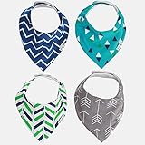 Ziggy Baby Bandana Bib Set, Blue/Teal, by Ziggy Baby