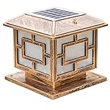 LEDライト ソーラーポストライティング現代コレクションエクステリア屋外ポストランタンコラムライトLEDキャストアルミ屋外ポストライティング防水フェンスライトインテリアピラーライトヤードライト（30c