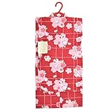 (ここち) 訳あり 女の子 浴衣 5-6才 110cm 桜うさぎ赤