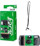 フジカラーレンズ付フィルム 写ルンです 使い捨てカメラ スタンダードタイプ シンプルエース 27枚撮り うつるんです オリジナルストラップ付