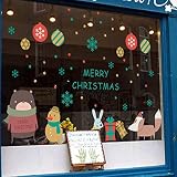 Merryクリスマスショップウィンドウデカール取り外し可能部屋装飾ウィンドウステッカー壁アート壁画Festival装飾デカールfor Kids Girls Boys 20 x 30.4 inch