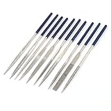 uxcell ダイヤモンドヤスリ　ヤスリセット 140mm x 3mm ハーフラウンド 10個入り