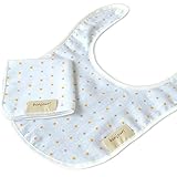 ブルーム お花畑ガーゼ/水玉ガーゼ ベビースタイ&はんかちセット (水玉イエロー)