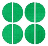 プレミアムグリーン直径6 "半分円ベースプレート8パック – すべてと互換性主要ブランド