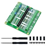 Freenove Raspberry Pi 5 / 4B / 3B+ / 3B / 3A+ / 2B / 1B+ / 1A+ / Zero 2 W/Zero W/Zero 用ブレイクアウトボード、端子ブロックシールド HAT（ピンヘッダー付）、GPIOステータスLED