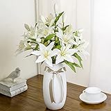 VANCORE Ceramic Vase ホワイト 北欧風花瓶 陶器 E