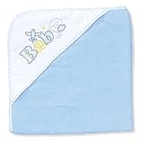 Spasilk 100% Cotton Hooded Terry Bath Towel, Blue by Spasilk