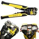 自動ワイヤーストリッパー　オートマルチストリッパ　ストリップ線径自動調整　絶縁　0.2~6.0mm2　黄色 黄色