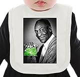 Bill Cosby Weedman Dope Swag Marijuana Ganja Stoned ネクタイを有する有機ビブ Medium