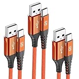 USB Type C ケーブル【1m+2m+3m/3本セット】Sweguard USB-A &USB-C ケーブル【QC3.0対応 急速充電3.1A】 タイプc 充電 iPhone17/16/15 Pro MAX,iPad Pro,Samsung Galaxy S25/S24/S23/S22,Sony,Xiaomi,Huawei,Pixel,type c機器と互換性があり (黒)