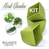 Balance Living Herb Garden Seeds, Soil & Pots. Set of 3