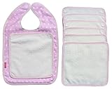 Ideenreich 1997-1 Bib 'Wipe Away Smudges' Polka Dots Pink by IDEENREICH