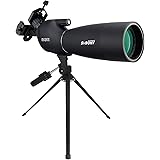 SVBONY SV28 フィールドスコープ 25-75x 70mm スポッティングスコープ アーチェリースコープ バードウォッチング FMC 高倍率 21ｍｍ大きな接眼レンズ スマホアダプターと卓上三脚付き アーチェリー ターゲット観測 写真を撮る 