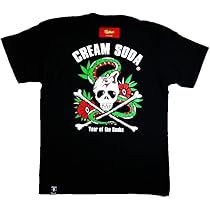 Amazon | CREAM SODA スカルフラッグ Tシャツ 『 WHITE