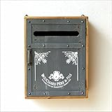郵便ポスト 壁掛け おしゃれ アンティーク レトロ メールボックス ウッドフレンチポスト [mty2604]