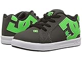 [ディーシーシュー] DC Kids ボーイズ Court Graffik Elastic UL Glow (Toddler) スニーカー Green/Grey/White 8 Toddler(14.