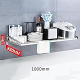 WENZHE キッチン収納りキッチンラック収納棚 壁掛け式キッチンラックワゴン 多機能 オーブンラック ステンレス鋼、 8のスタイル ( サイズ さいず : 1000*350cm )