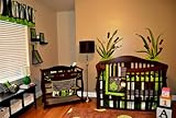 DK Leigh Nursery Crib Bedding Set, Frog, 10 Count, Green/Brown/Lime Green/White by DK LEIGH