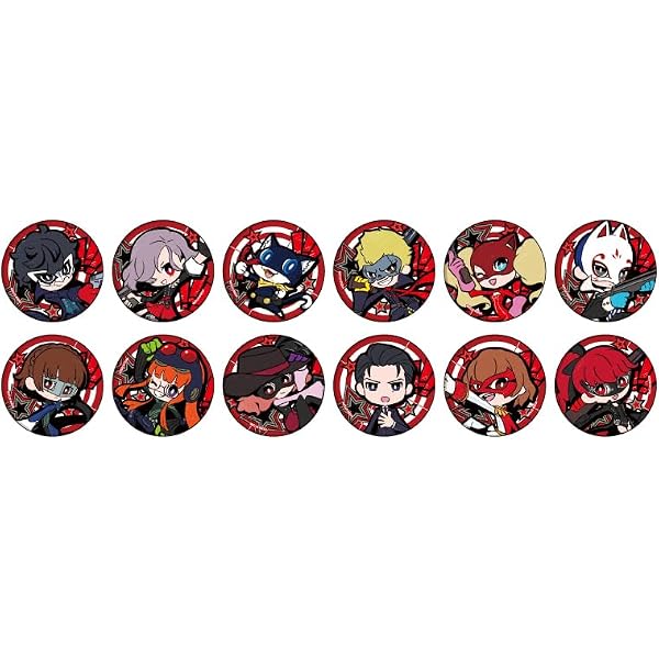 Amazon.co.jp: 缶バッジ ペルソナ5 バッジセット 9枚セット ジョーカー