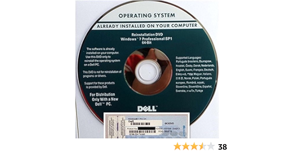 Amazon 正規品dell Windows 7 Pro 64bit Sp1dvd プロダクトキー プロダクトシール付き Windows ソフトウェア