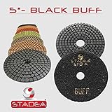 STADEA Grit 10000 (2 Pieces) 5" Diamond Polishing Pads for Granite Marble Concrete Stone polishing W